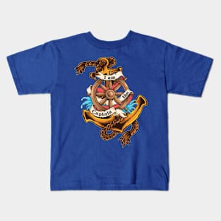 I Am The Captain - Attention Seafarers ! Kids T-Shirt